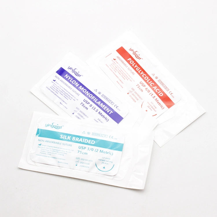 Disposable Medical Sterilised Surgical Suture with Needle