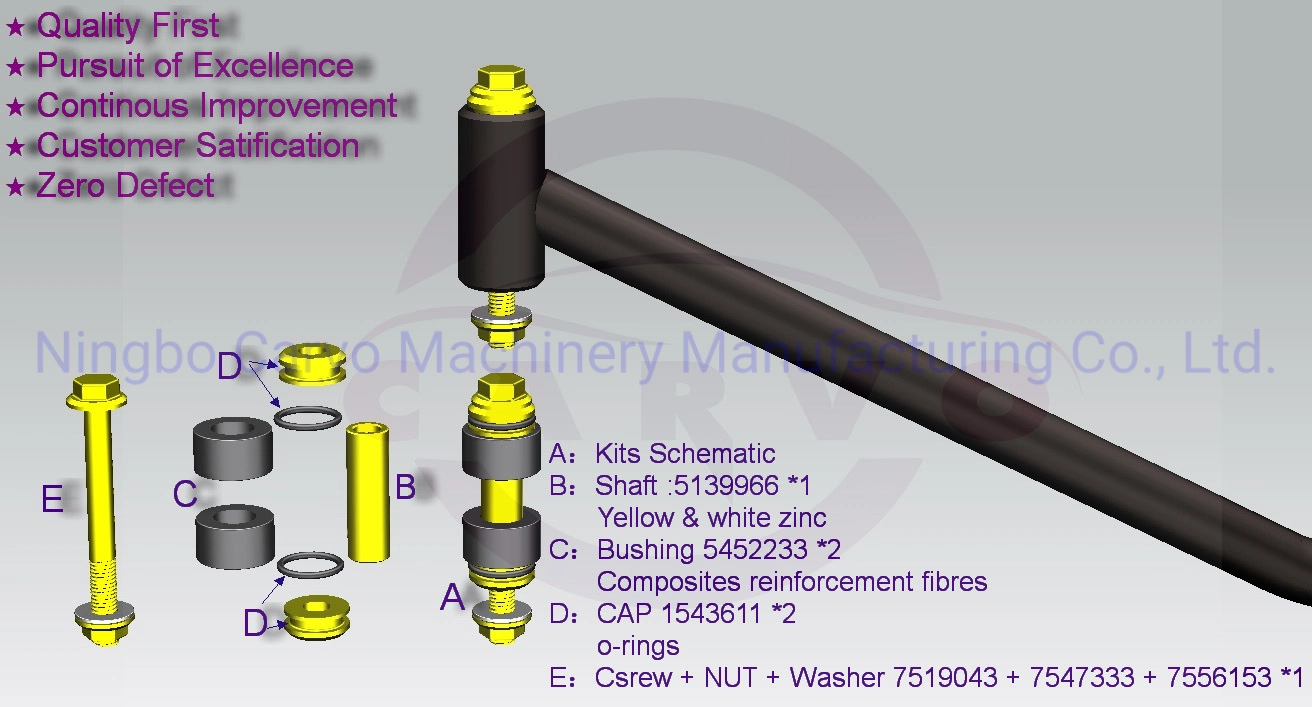 Front Control Arms for Polaris Rzr Suspension a-Arms Bushing Kits