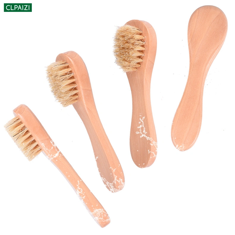 Cleansing Face Wash Wooden Small Brush Manufacturers Clean Massage Brush