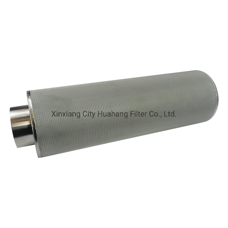 5 micron sintered filter stainless steel nickel metal filter 304 316 porous candle filter element