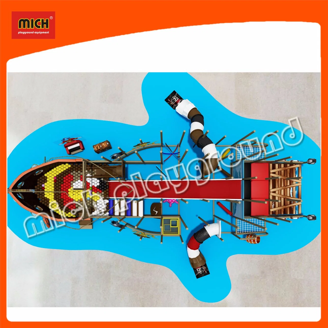 Mich Pirates Boat Playground Mobile Play Centre