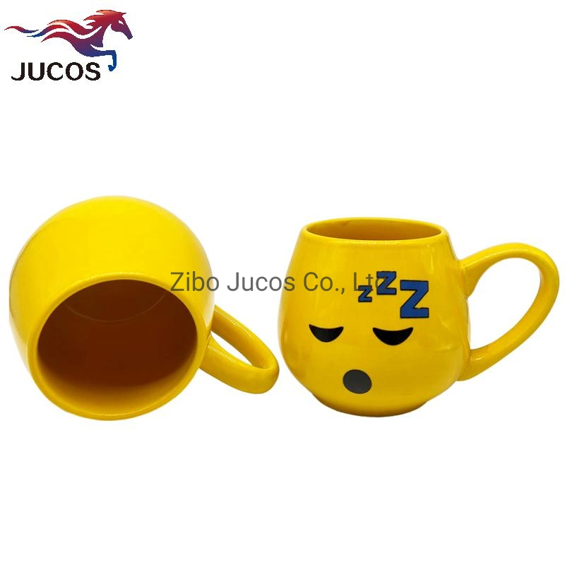 Keramik Runde Kaffeebecher Bauch Form Tassen für Promotion-Geschenk Souvenirs Custom Size Farbe Design Verpackung Porzellan Cartoon Tassen