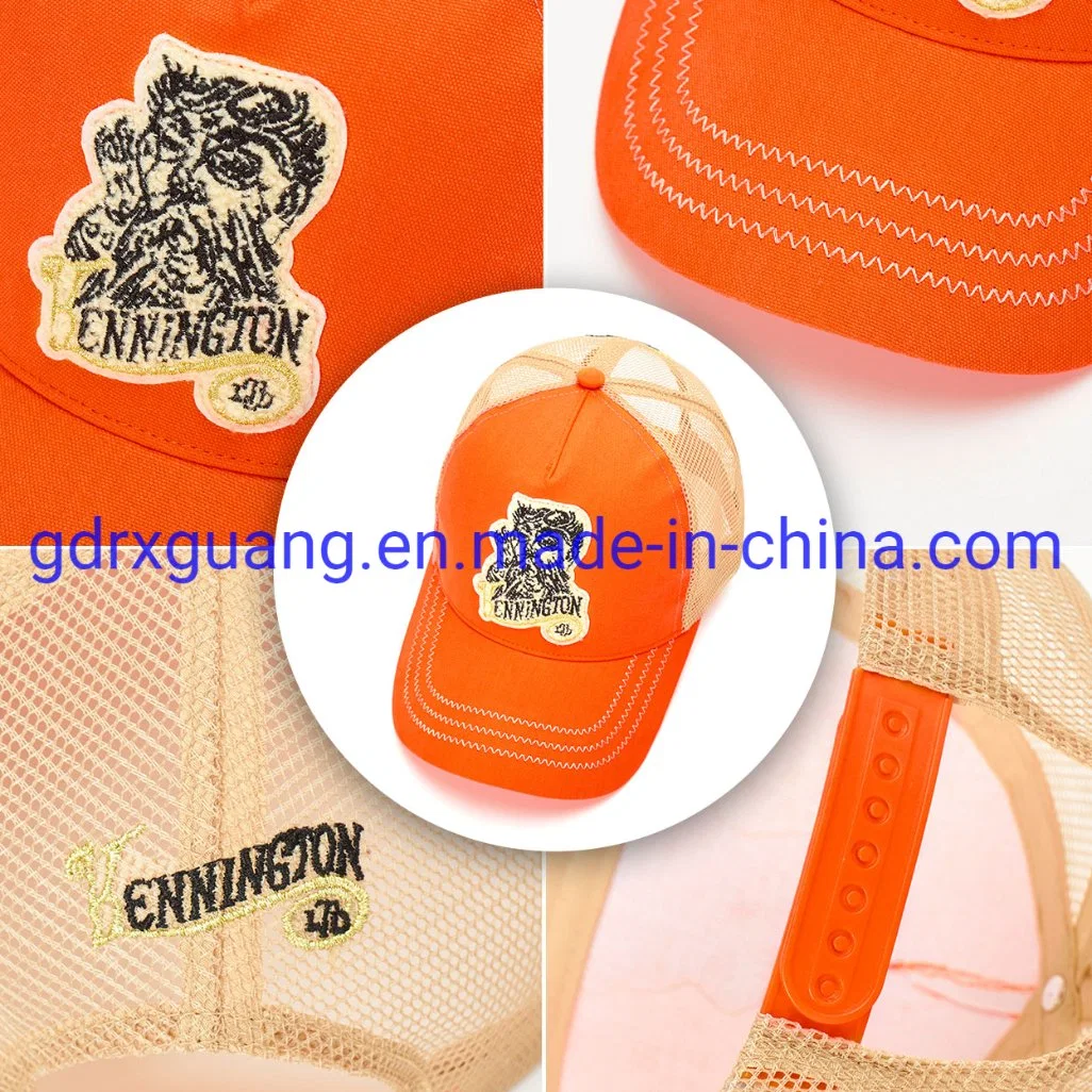 Gekrümmter Rand Mesh Foam Custom Logo Gorras Sport Caps Trucker Hüte