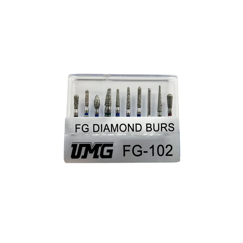 Dental Diamond Burs Set 10PCS High Speed Fg Diamond Drill Kit