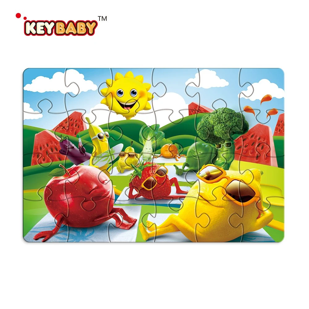 New Design Children Early Education 3D Laser Cut 24 Puzzle Jigsaw Toys with Your Own Logo