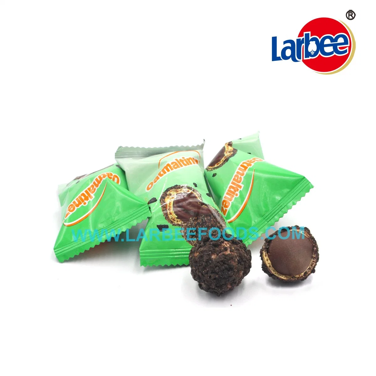 Atacado doce doce creme wafers Dark Chocolate em frasco de balde