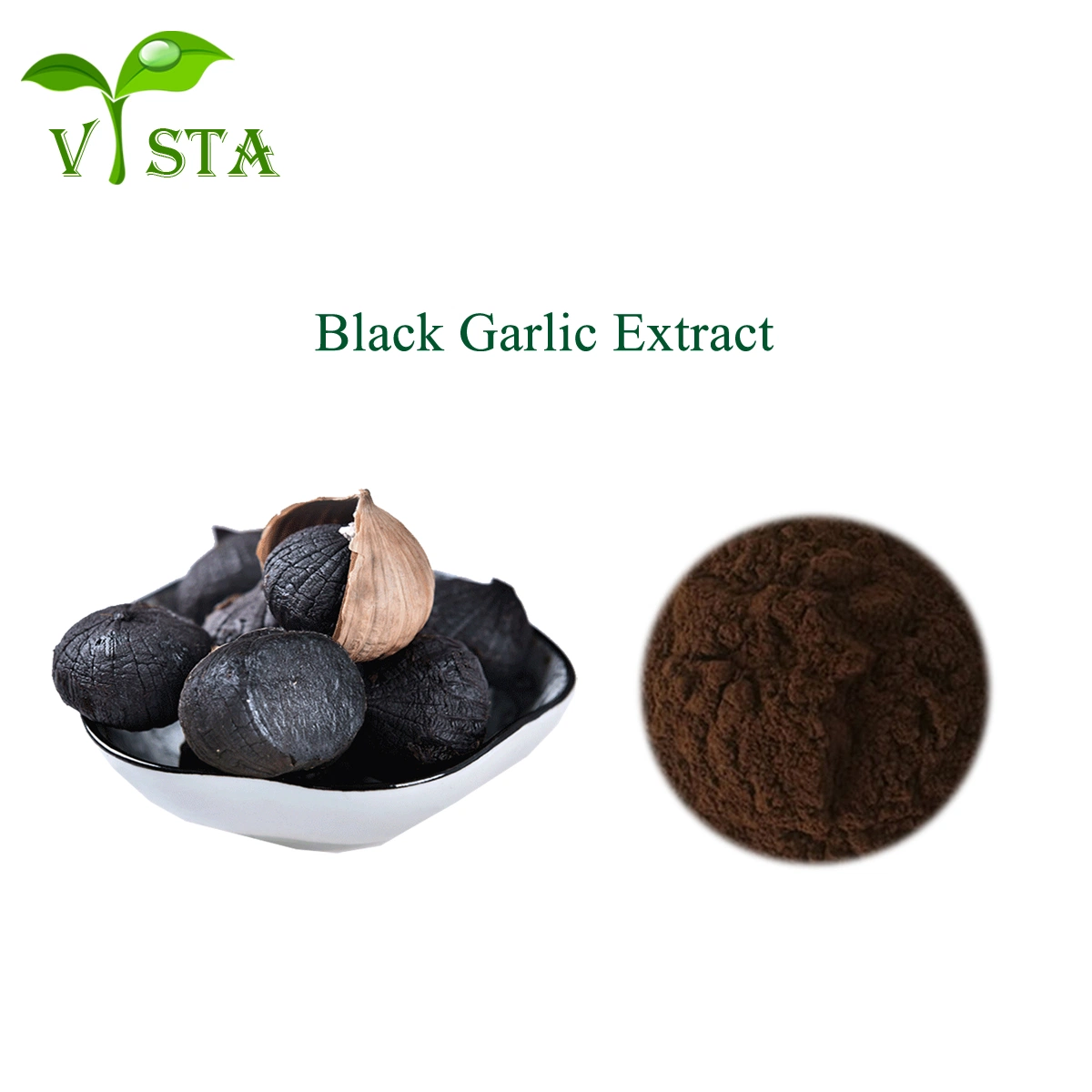 100% Natural Garlic Polyphenol Powder Organic Black Garlic Powder Black Garlic Extract