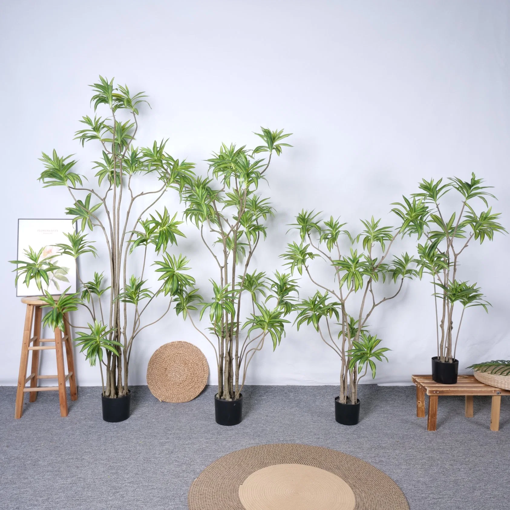 Simulierte Bäume Innen Außendekoration Bonsai Bäume beliebt bei großen Hochwertiges Lily Bamboo