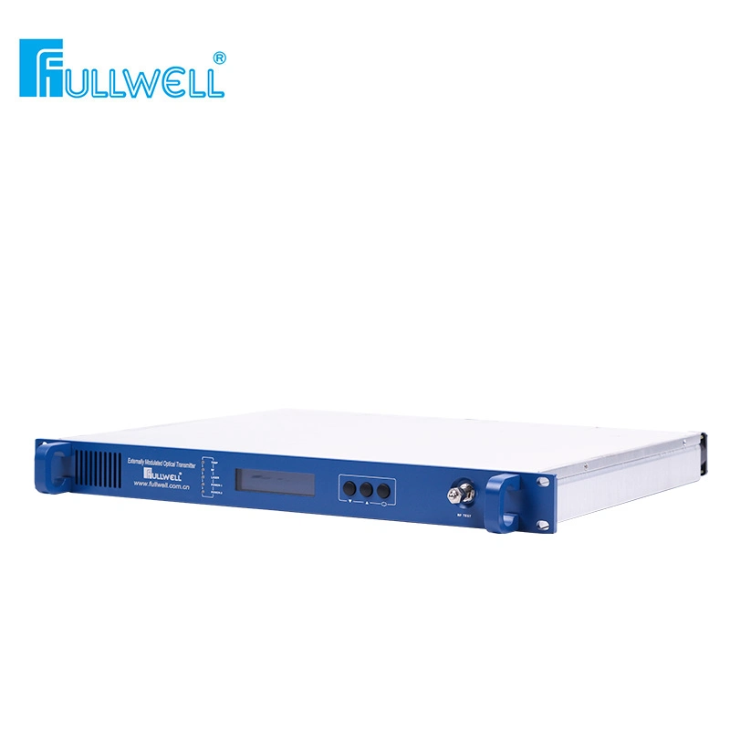 Factory Price 1550nm CATV External Modulated Optical Transmitter 2 Outputs 7-10 dBm Power