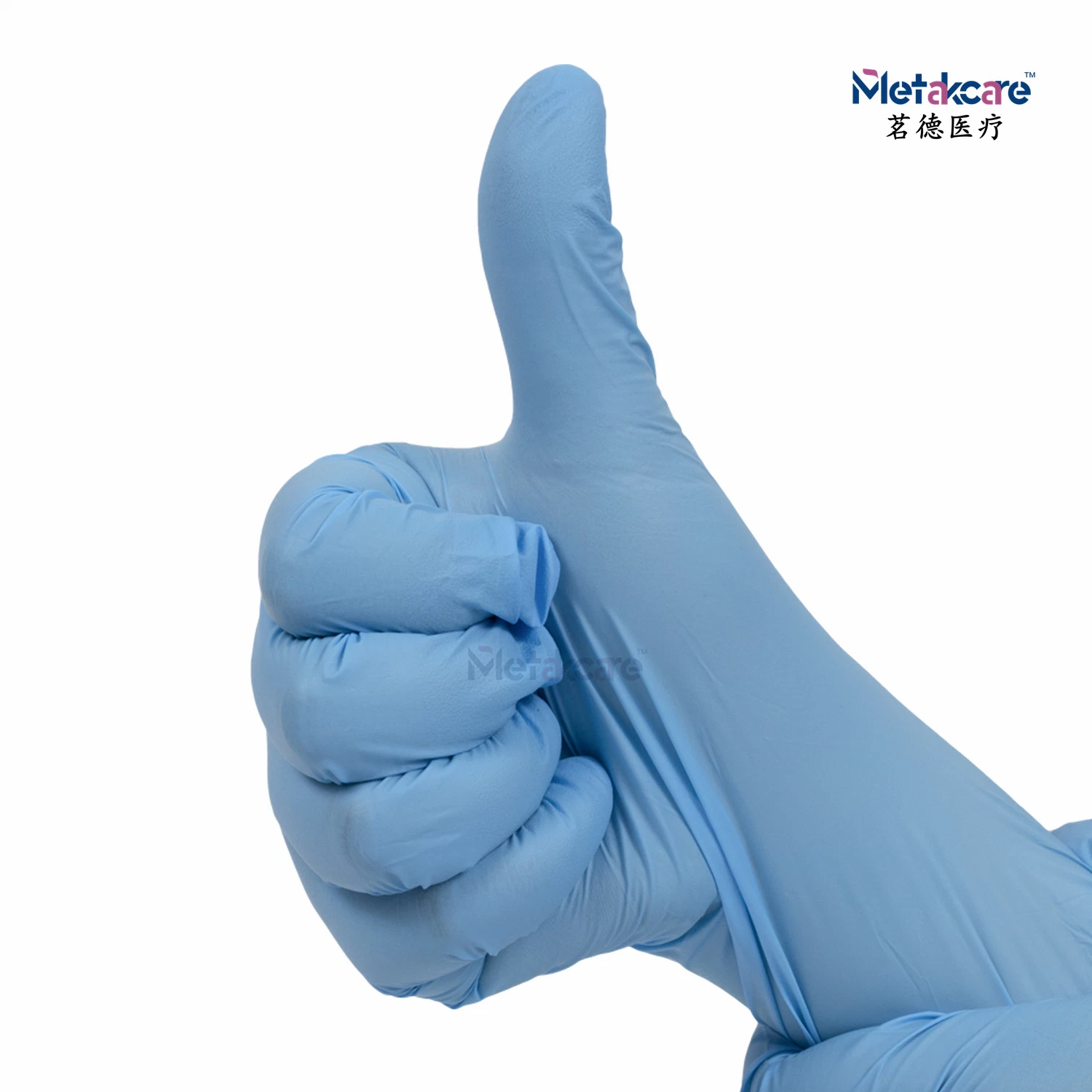 Blue Rubber Disposable Latex-Free Powder Free Exam Medical Nitrile Gloves Made in China