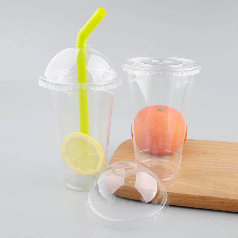 Clear Custom Logo Drinking Pet Plastic Cups