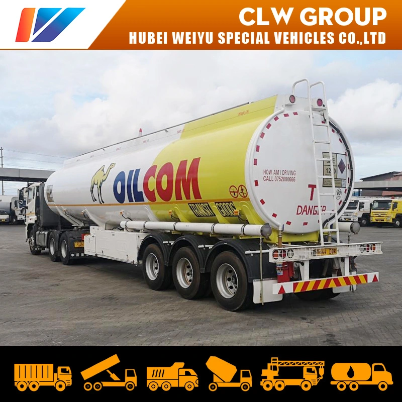 45cbm Oil Transport Semi-Trailer China Fuel Truck Manufacturer 3-Axle 45000 Liters Oil Tanker Trailers for Sale