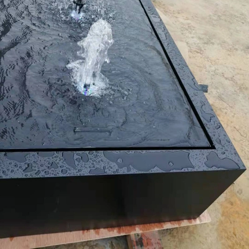 Rectangular Aluminium Water Tables Landscape Water Feature Fountain