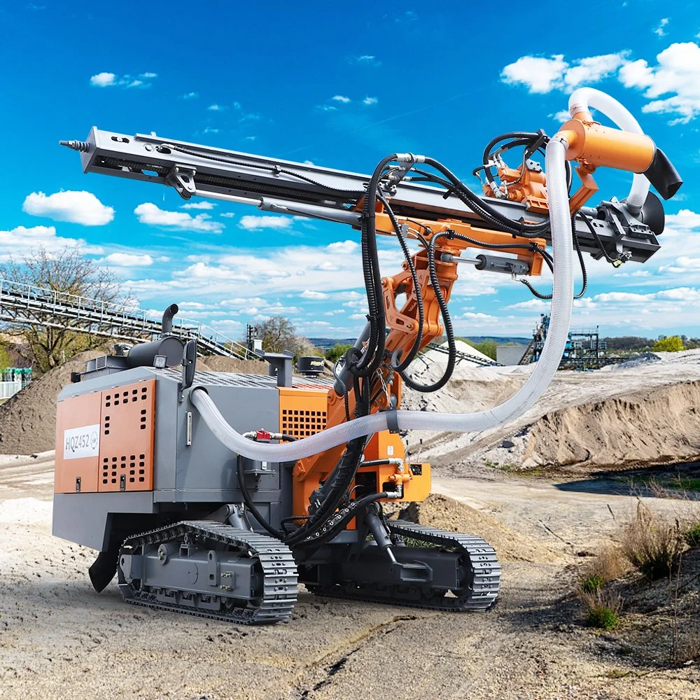 30m Deep Borehole DTH Drill Rig Machine in Quarry