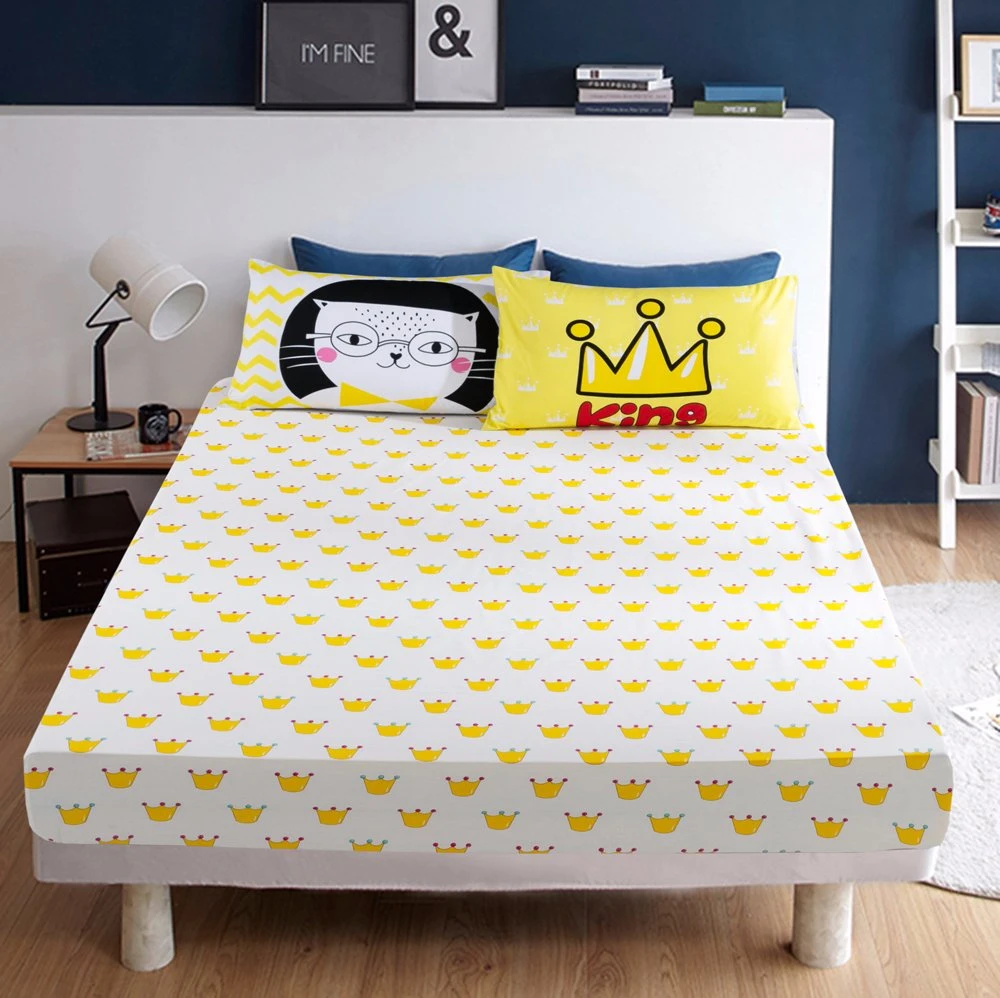 Home Textile Bedding Printed Cotton Bedsheet