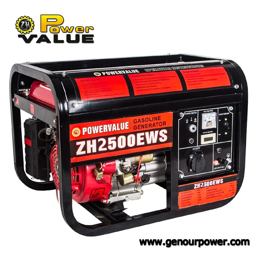 2kw 50Hz 220V Single Phase Gasoline Engine Generator