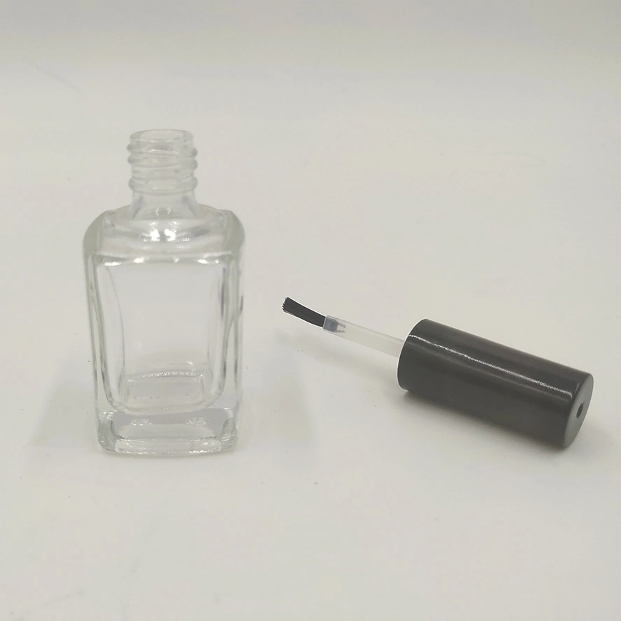 Guangzhou Supplier OEM Square Clear 10ml Glass Packing for Nail Polish