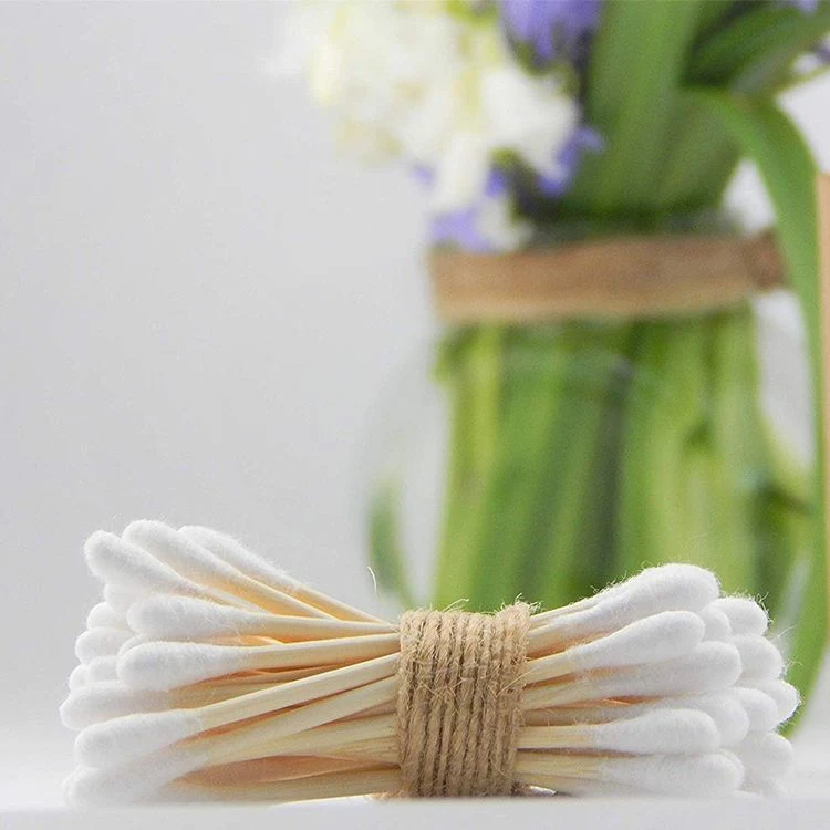 Eco-Friendly 100 Bamboo Cotton Buds 100% Natural Biodegradable Wooden Ear Swabs