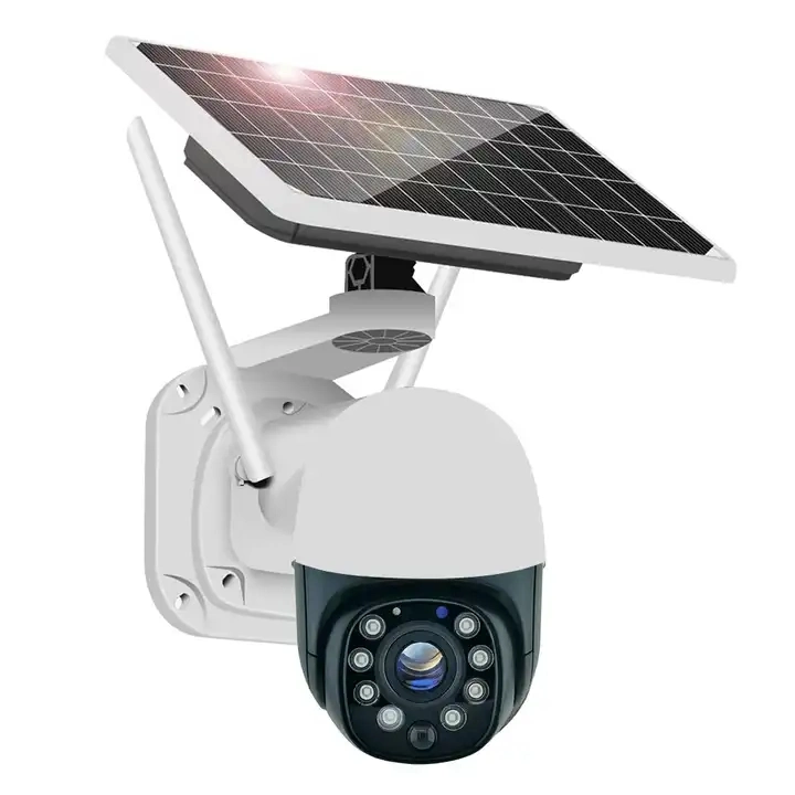 V380 4G Solarkamera WiFi-Überwachungskamera IP PTZ-Sicherheit Drahtlose Kamera CCTV-Dome-Kamera für den Außenbereich mit geringem Stromverbrauch