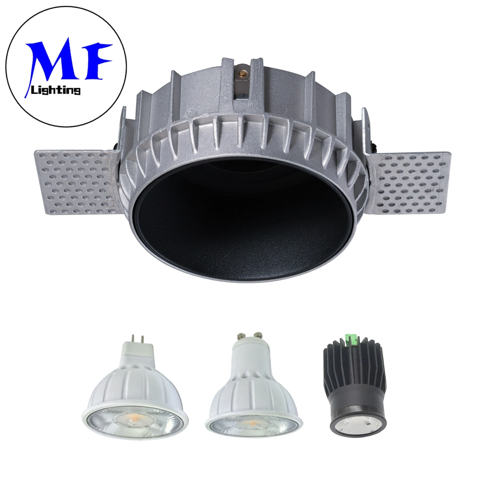 3W/5W/7W/8W/12W Substituição de lâmpada GU10 MR16 Dimmable Trimless/Frameless Spot Downlight Spotlights LED Embutidos.