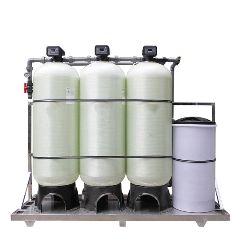 RO Filter System 1000L/H FRP Tank Pure Water Treatment Machine Purification Equipment