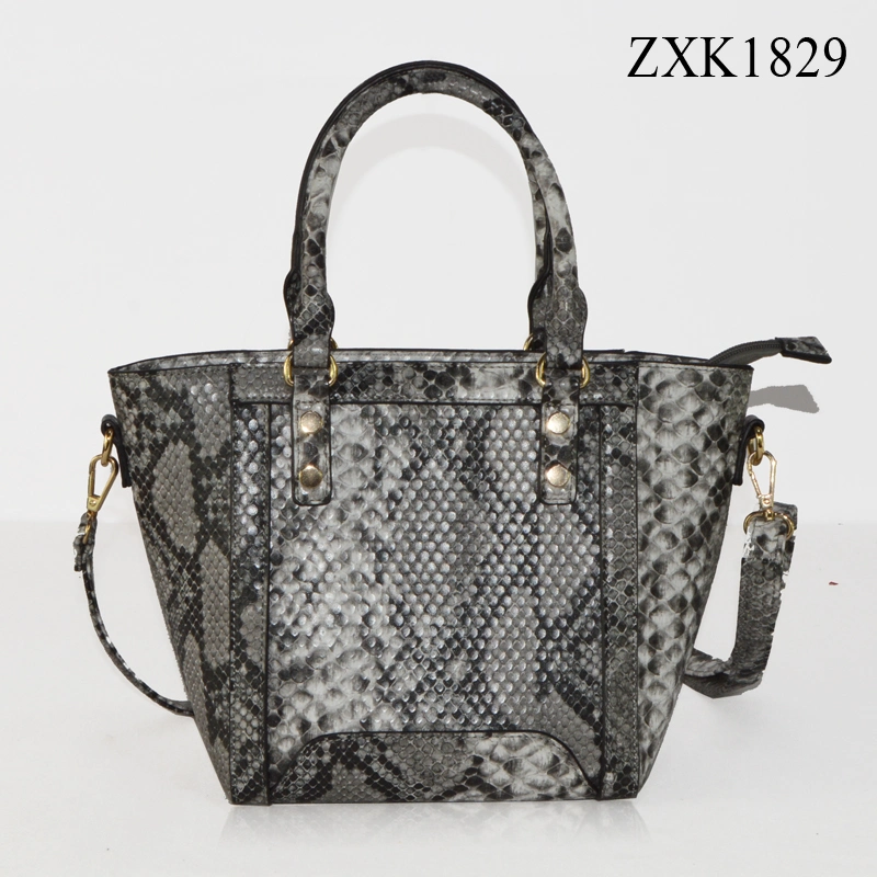 Aw18 Fancy Snake PU Leather Fashion Ladies Handbags (ZXK1829)