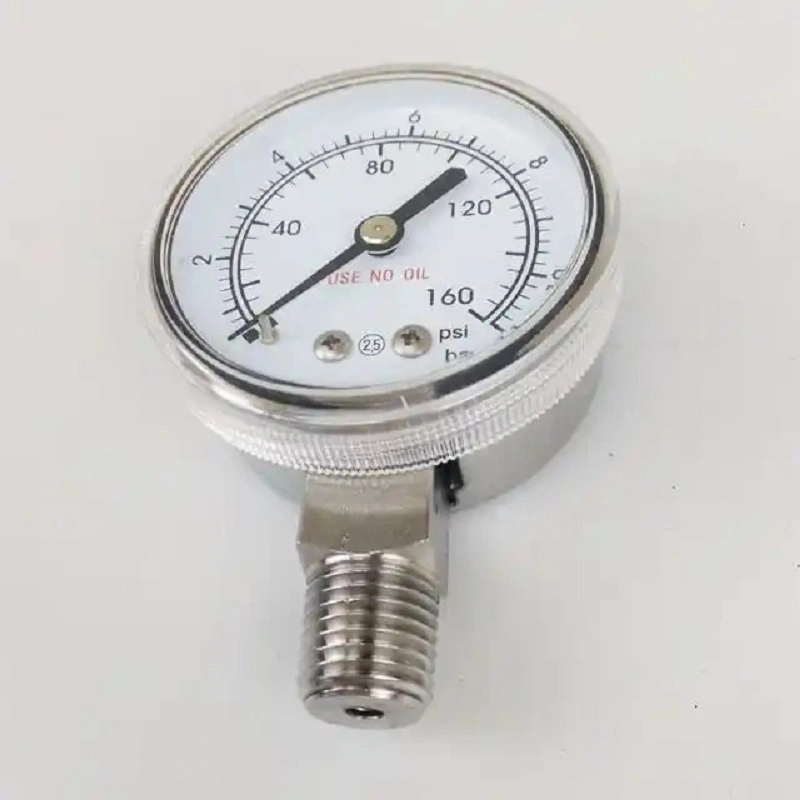 Nai-Lok Lead-Free Pressure Gauge 0-160psi RV Regulator Replacement Pressure Gauge 2" Dial Face 1/4"NPT for Water Filter Pneumatic Regulator Pressure Test