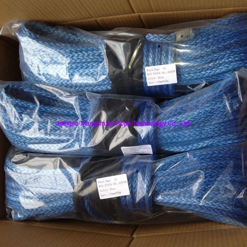 Corde en PP/Corde en PE/Corde en polyester/Corde en nylon/Hmwpe/UHMWPE/Corde Hmpe pour treuil de remorquage, amarrage et équipement de pêche