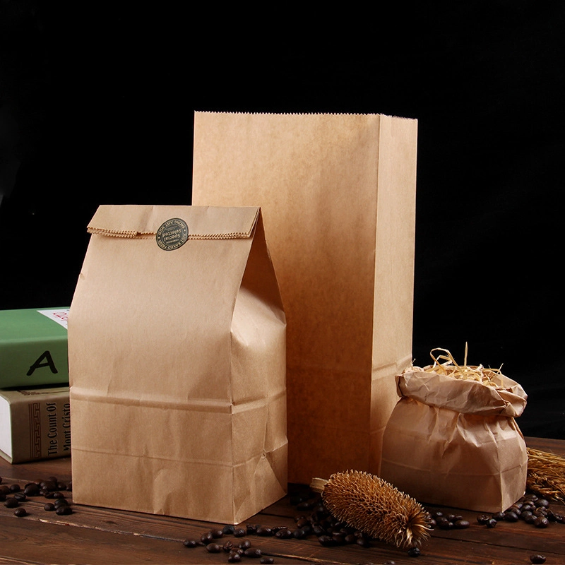 Recyclable Packaging Shopping Candy Brown Kraft Paper Food Bags Wedding Birthday Party Supplies Christmas