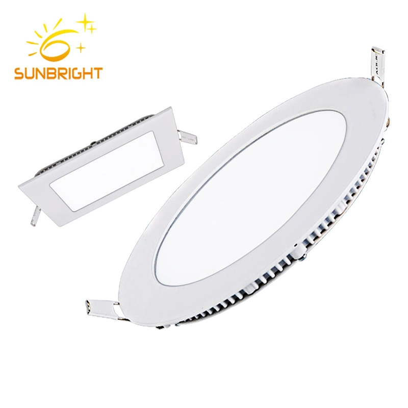 Square Thin Recessed 6W LED Light Panel Ceiling