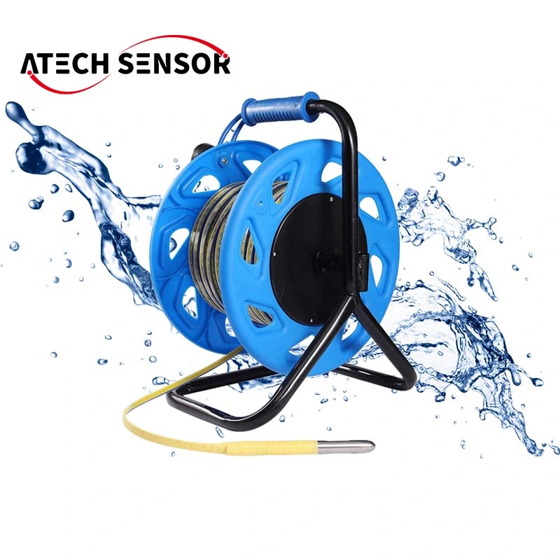 Atech 50m Portable Water Level Indicator Steel Tape Water Level Meter Water Level Gauge Steel Ruler