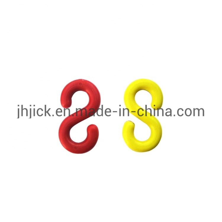 8mm Plastic Chain Link Yellow White Red HDPE Safety Chain Barrier