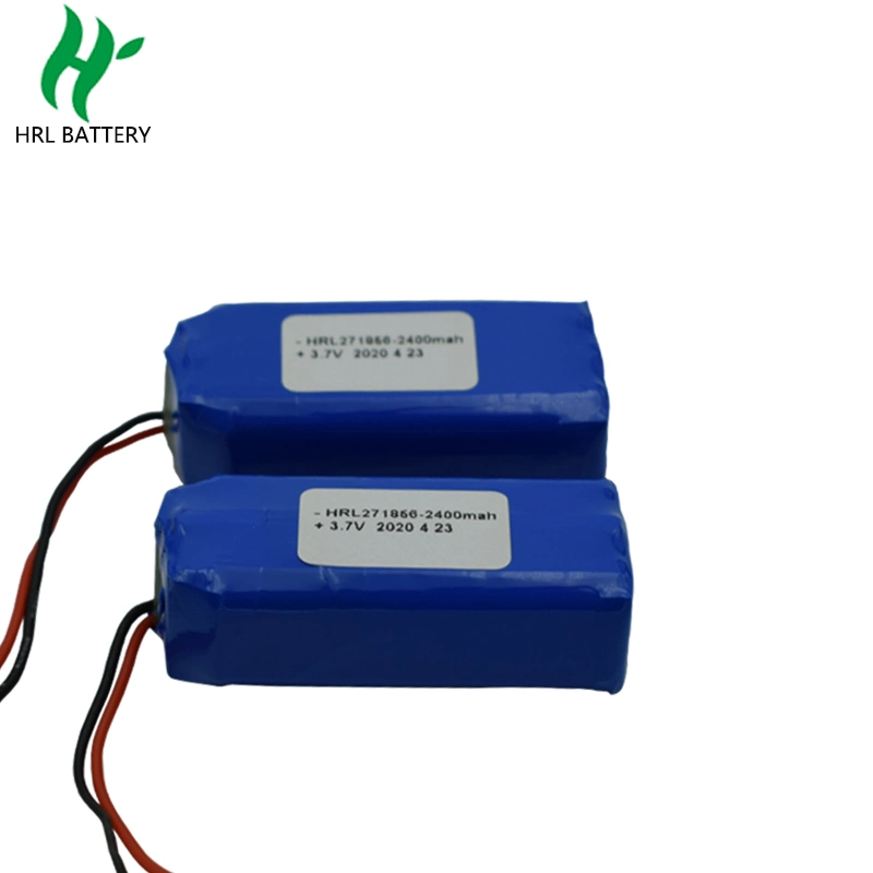 Rechargeable Lithium-Ion Polymer Battery Pack 3.7V2400mAh for GPS Tracker