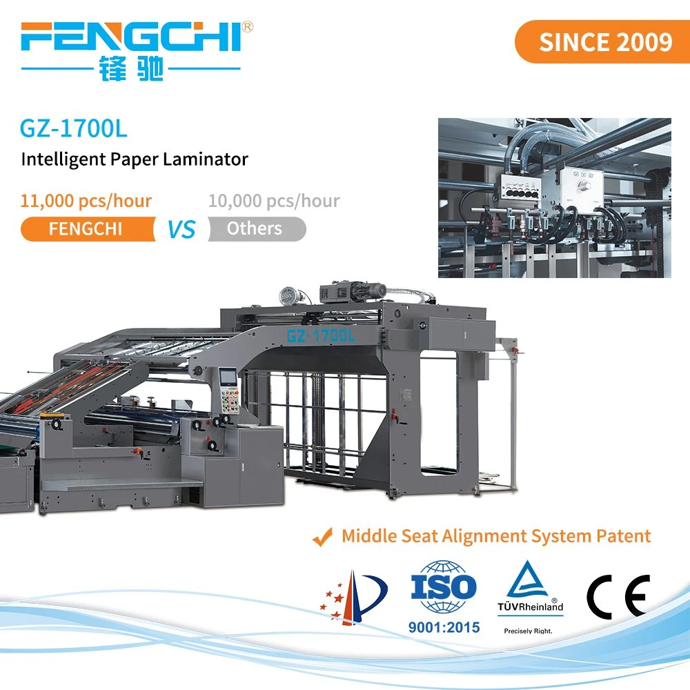 Stabile Präzisions-Papierbindeausrichtung Flute Laminiermaschine für Karton