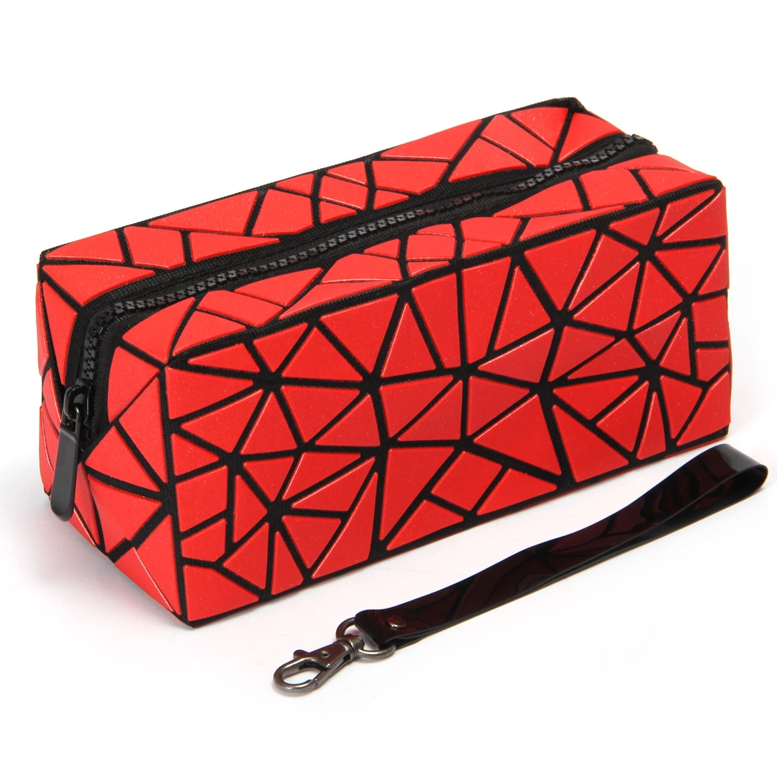 Geometric Rhombus Folding Pencil Bag Cosmetic Make up for Ladies