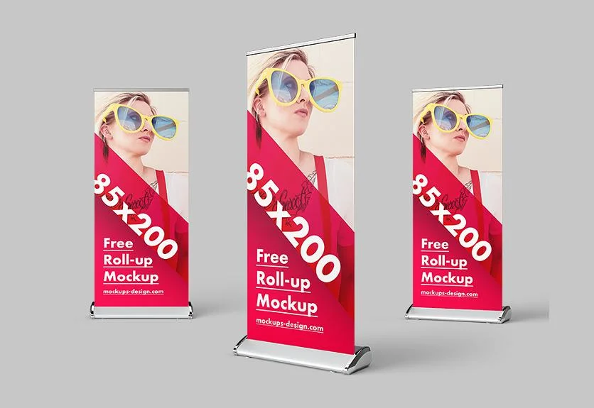 Stand up Banner Roll up Banner Stand Print Logo Advertising Aluminum Portable Pop up Stand Banner