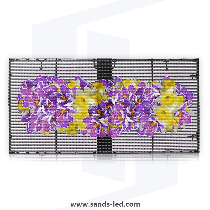 P7.81mm SMD HD High Refresh Rate Transparent LED Display Panels Outdoor for Advertising Purpose