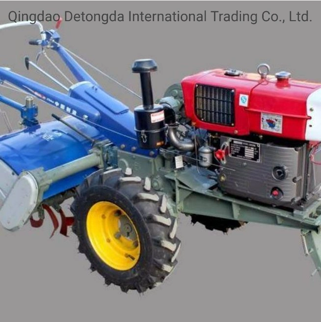 Agriculture Multifunctional Rotary Cultivator Point Linkage Ground Tiller Machine Gasoline Power Tiller Driven by Walking Tractor