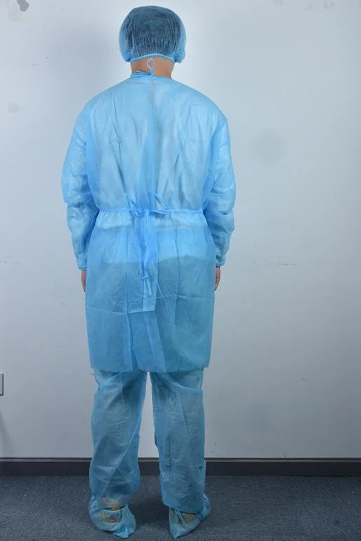 Doctor Dental Patient/Thumb Loop Operation/Protective/Exam/Visitor/SMS/CPE/PP/Sterile Scrub Disposable Nonwoven Medical/Hospital/Surgeon/Surgical/Isolation Gown