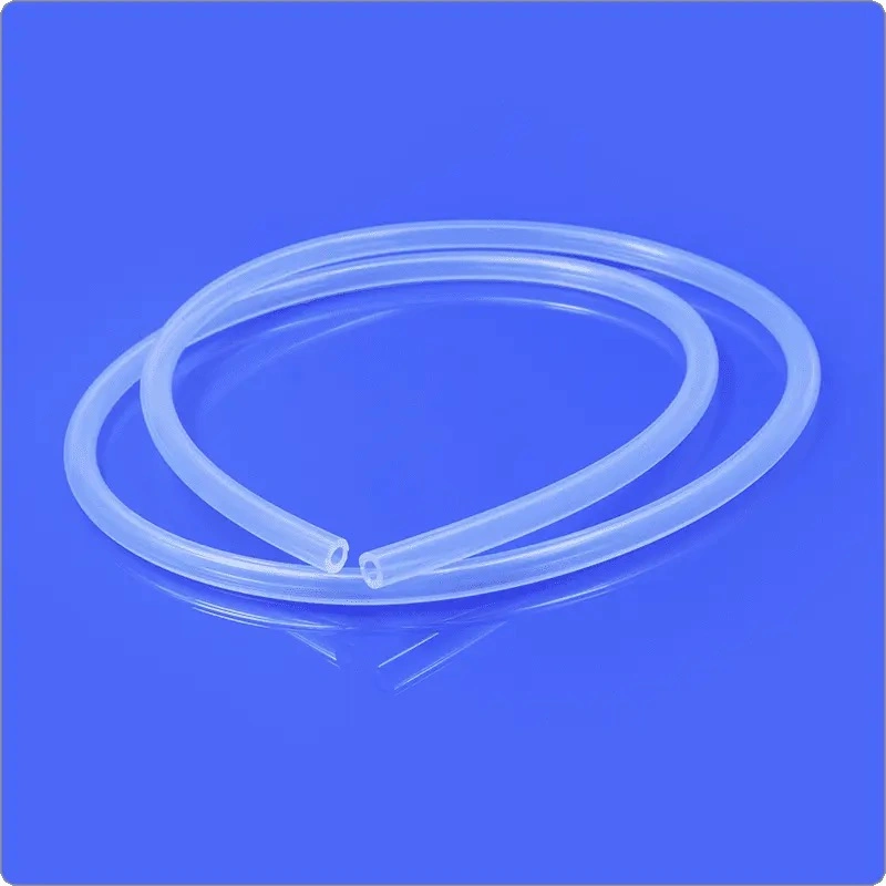 Qualité alimentaire non toxique transparent laiteux blanc coloré silicone tube caoutchouc Flexible