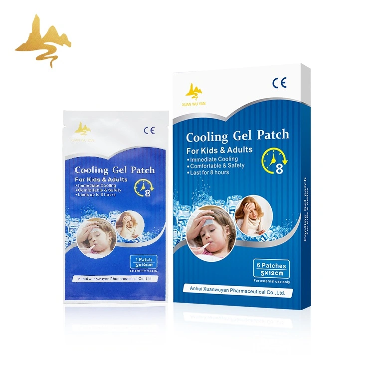 Chinese Herbal Natural Mint Physical Temperature Reduce Antipyretic Patch