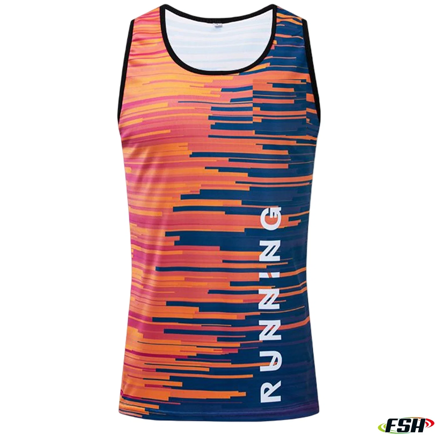 New Fashion Custom Your Own Design Full Sublimation Print Durable Comfortable Fitness Men's Running Uniform Running Shorts Running Shirt Running Singlet