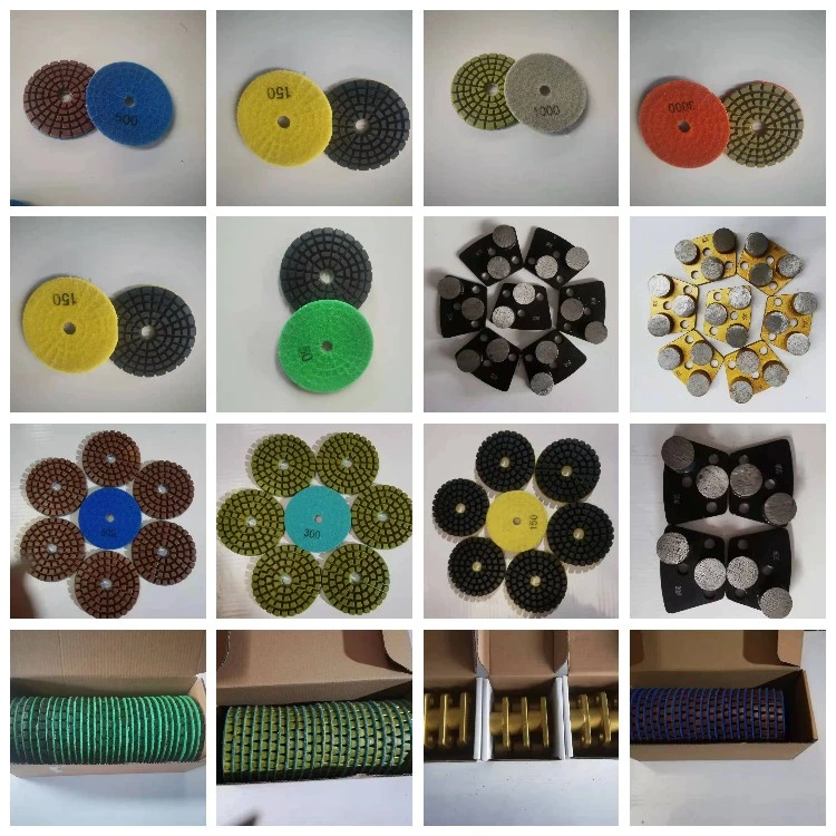 4 pouces d100mm Wet Polishing Pads 6mm d'épaisseur du disque de meulage des plaquettes de résine pour béton et plancher de terrazzo