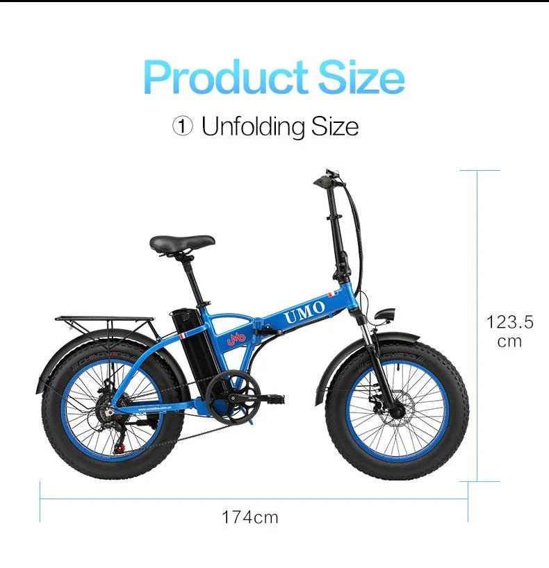 Solde batterie Li-ion 48V 750W Fat tire Mooped Ebike 20pouces Vélo électrique de route CARGO