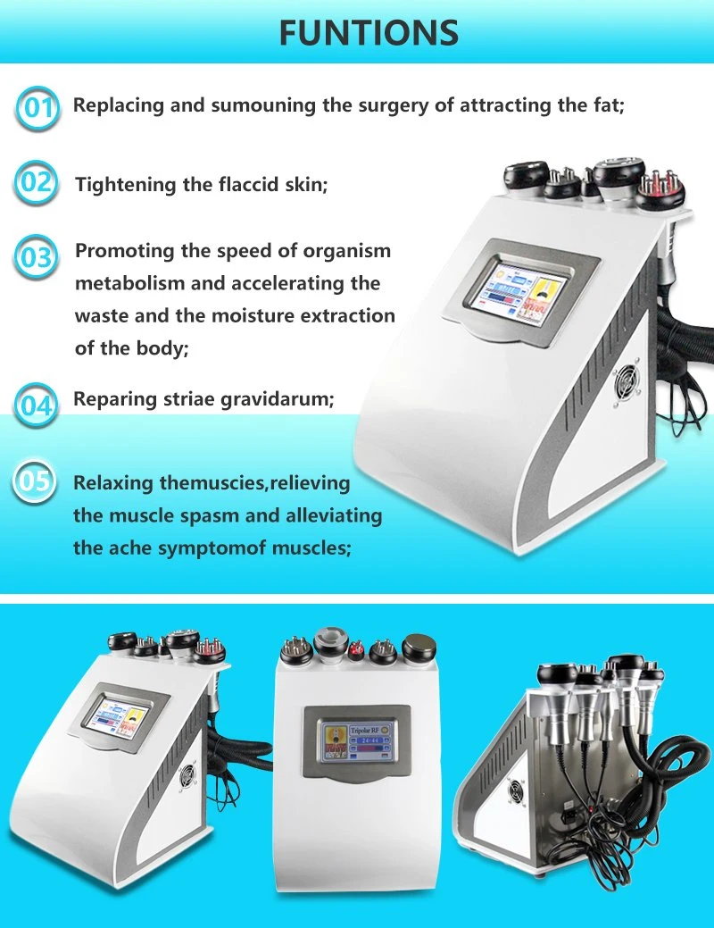 Handheld 40K Ultrasonic Cavitation RF Body Slimming Machine with Body Cavitation RF System