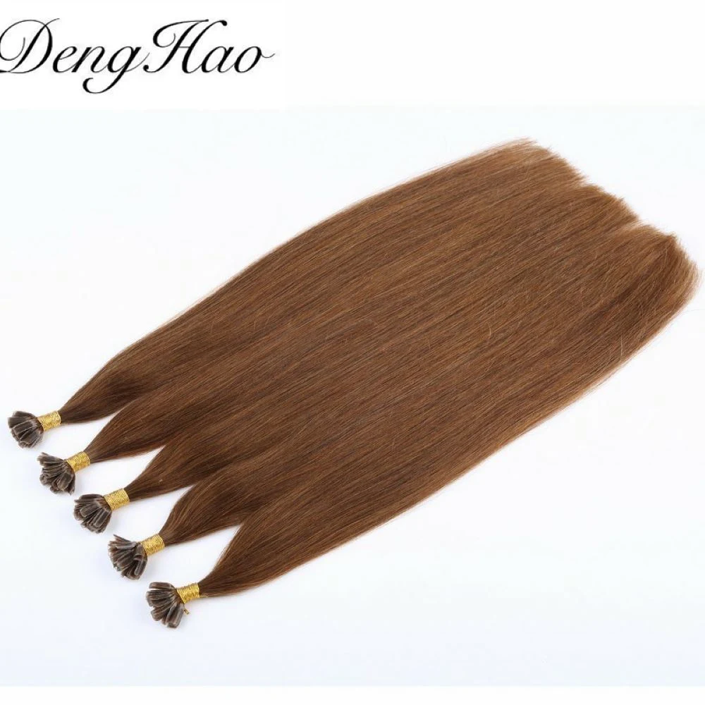 Wholesale/Supplier Luxury High quality/High cost performance Double Drawn 100% Human Hair U Tip Prebonded Indian Remy Hair