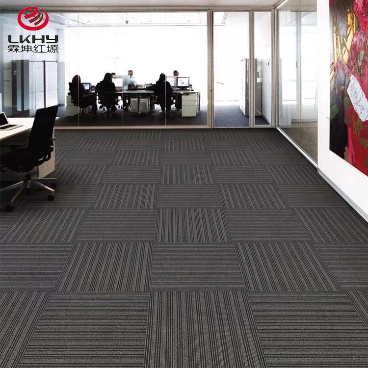 Factory Wholesale Cheap Price Plain Pattern Commercial Floor Carpet Tile Fireproof Office Commercial PVC Backing Carpet Tiles Tufted Nylon Flooring Carpet Tiles