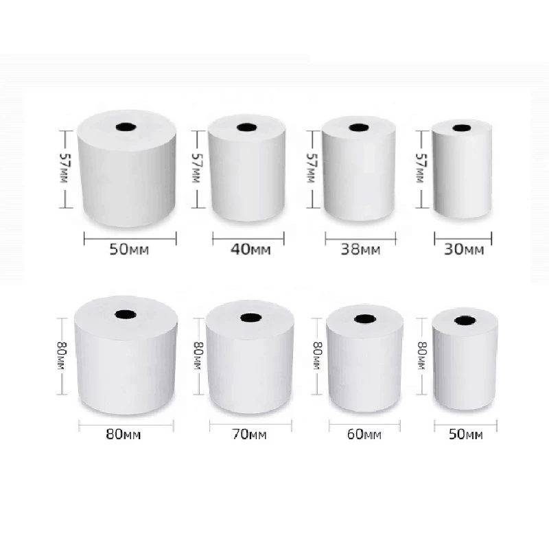 Receipt Thermal Paper 57mmx50mm Printing Label Roll for Mobile POS Photo Printer Cash Register Paper Office Stationery