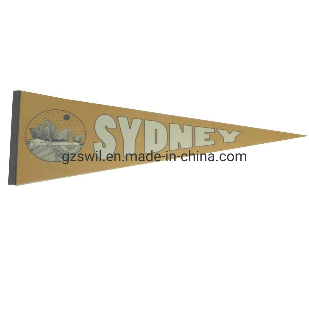 Custom Made Full Color Single Side Printing Felt Pennant Banner