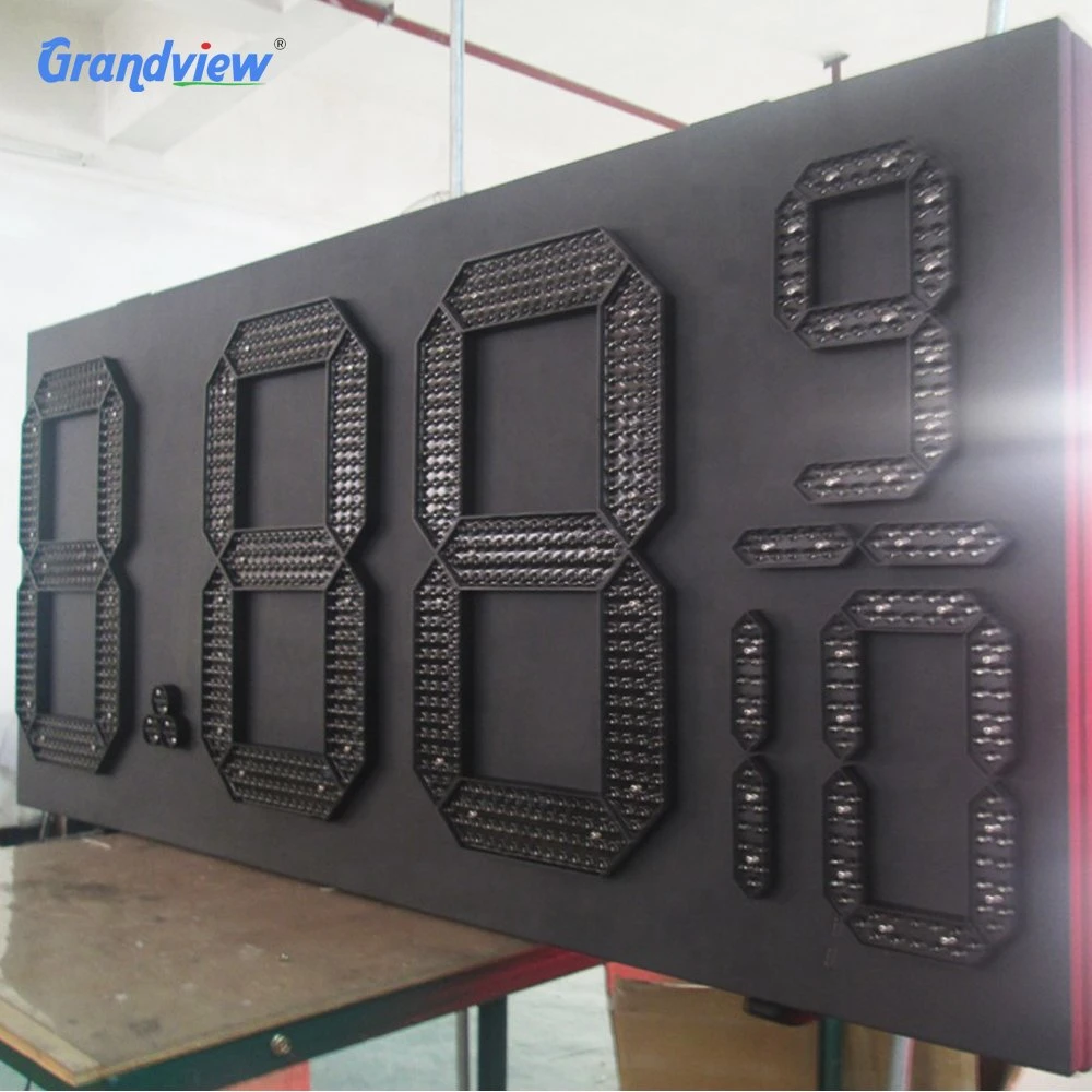 Outdoor Double Sided Plastic and Metal LED Gas Petrol Price Sign Board